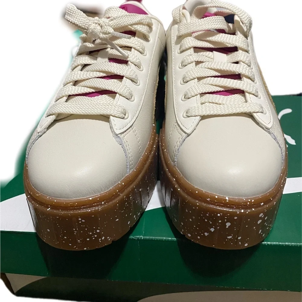 Puma Women Size 9.5 Mayze SE Leopard Platform Fashion Sneaker Shoes 385429 01